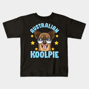 Cute & Funny Australian Koolpie Kelpie Dog Pun Kids T-Shirt